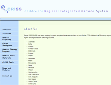 Tablet Screenshot of criss-ca.org